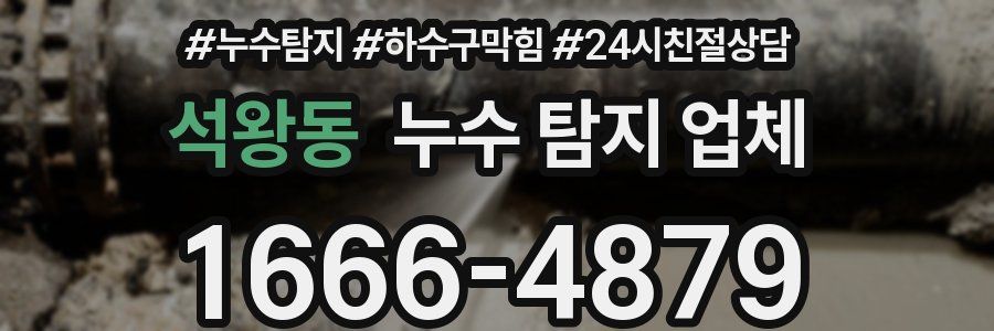 석왕동 누수 탐지 업체