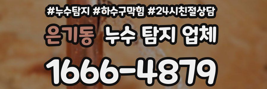 은기동 누수 탐지 업체