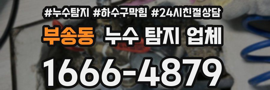부송동 누수 탐지 업체