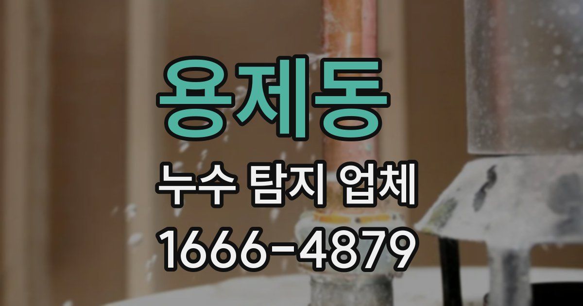 용제동 누수 탐지 업체