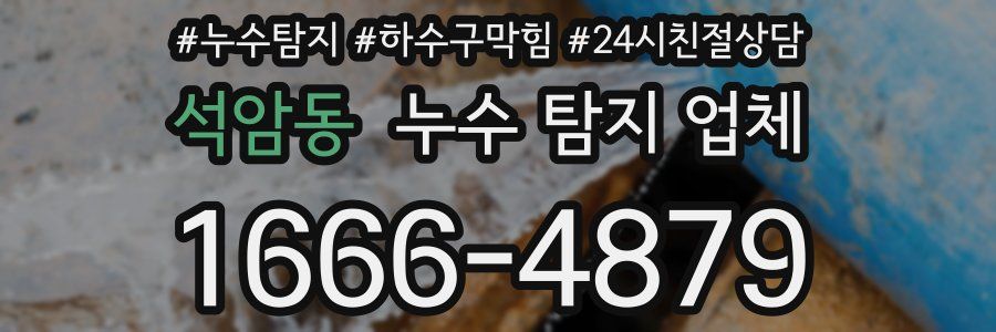 석암동 누수 탐지 업체