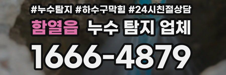 함열읍 누수 탐지 업체