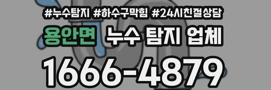 용안면 누수 탐지 업체