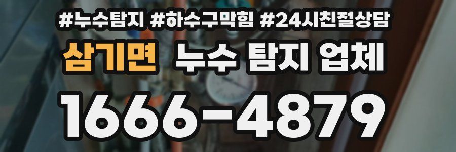 삼기면 누수 탐지 업체