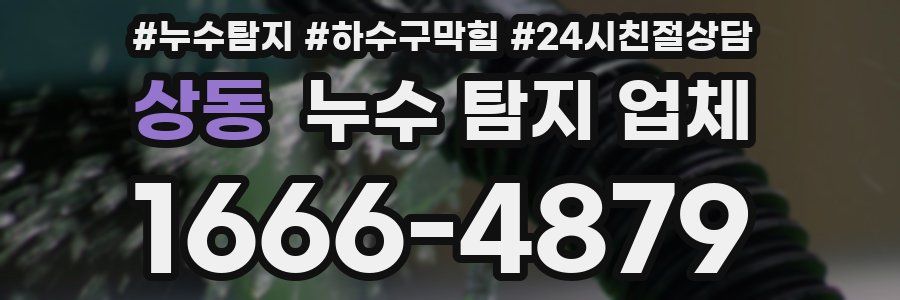상동 누수 탐지 업체