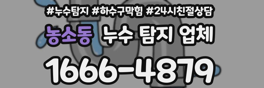 농소동 누수 탐지 업체