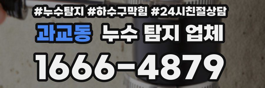 과교동 누수 탐지 업체