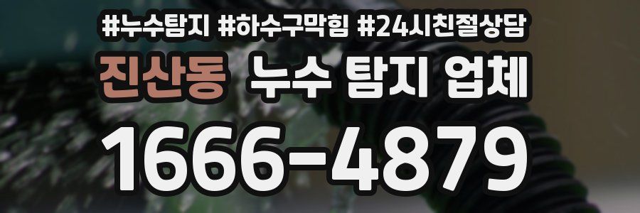 진산동 누수 탐지 업체