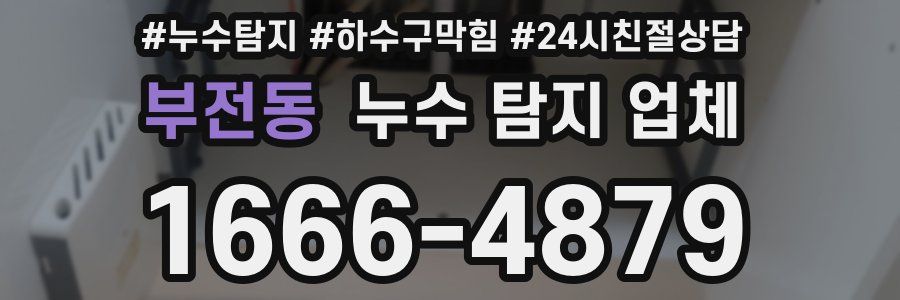 부전동 누수 탐지 업체