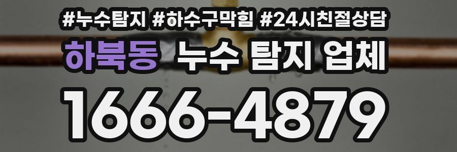 하북동 누수 탐지 업체
