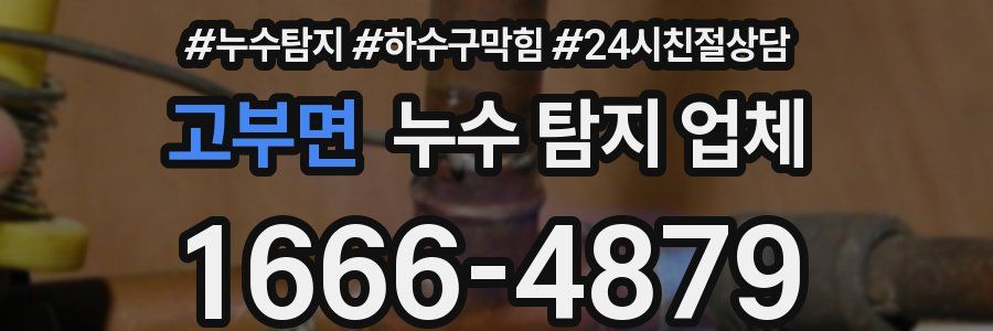고부면 누수 탐지 업체