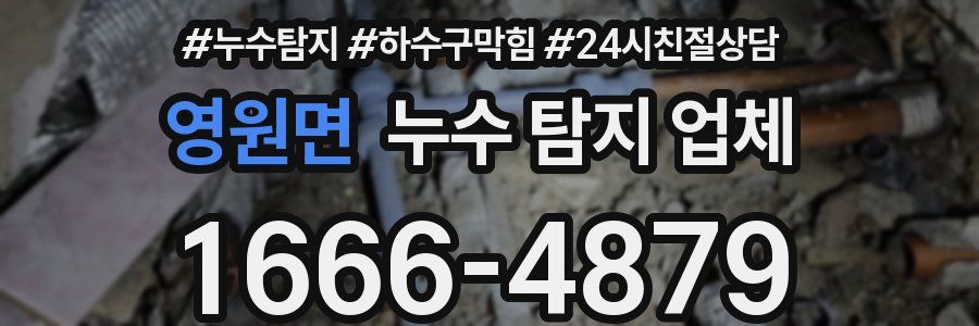 영원면 누수 탐지 업체