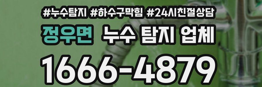 정우면 누수 탐지 업체