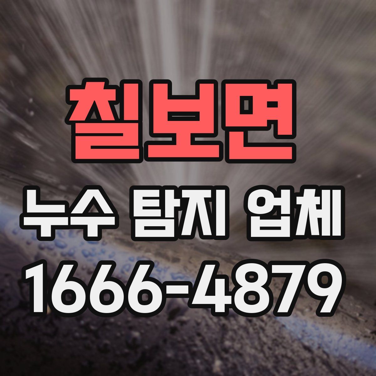 칠보면 누수 탐지 업체