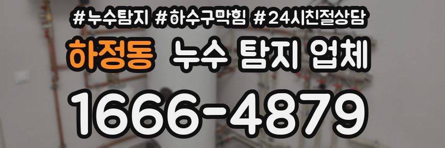 하정동 누수 탐지 업체