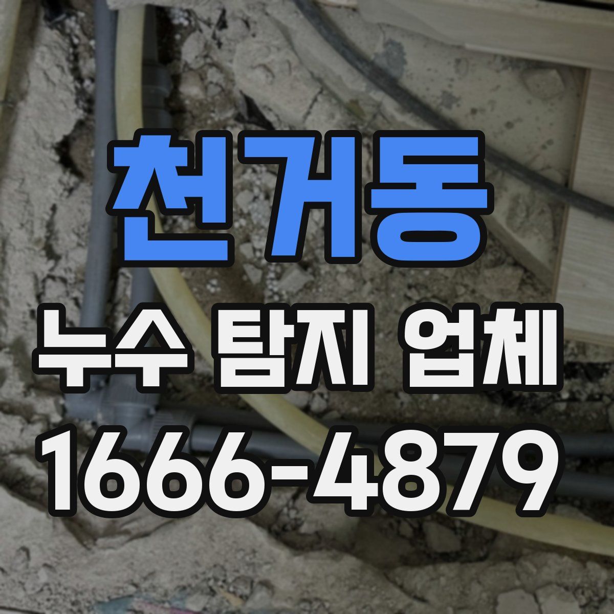 천거동 누수 탐지 업체