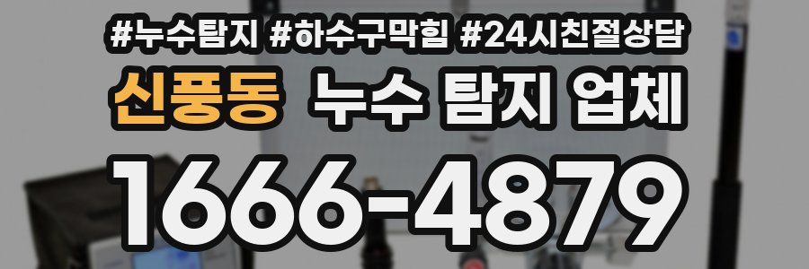 신풍동 누수 탐지 업체