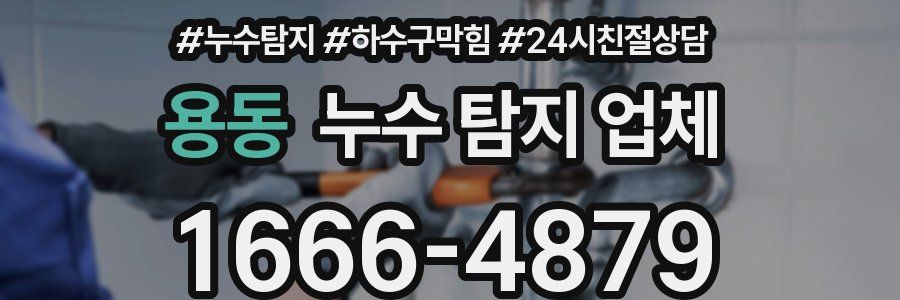 용동 누수 탐지 업체