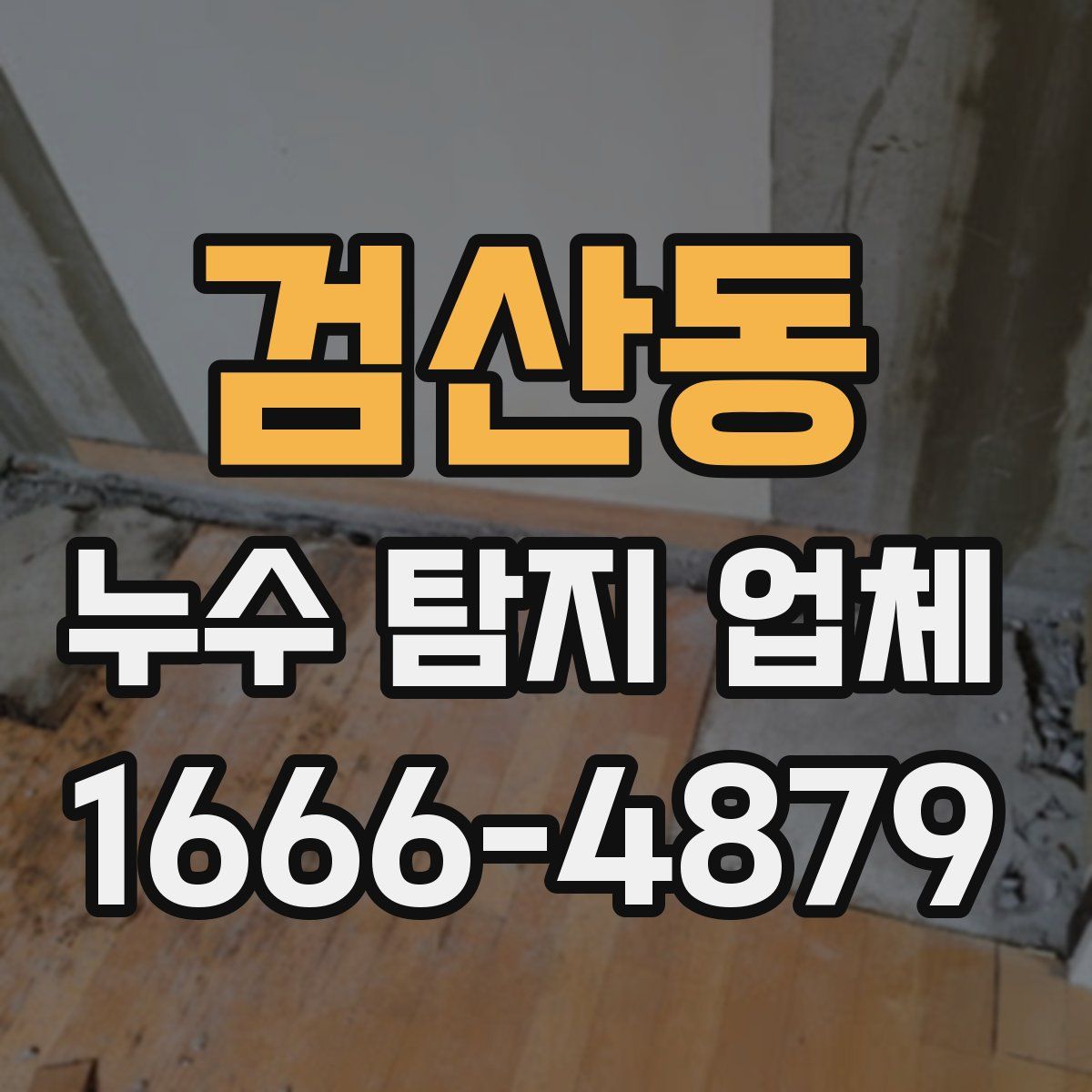 검산동 누수 탐지 업체
