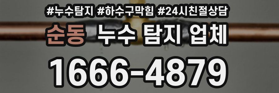 순동 누수 탐지 업체