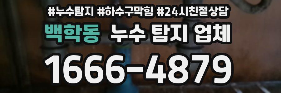 백학동 누수 탐지 업체