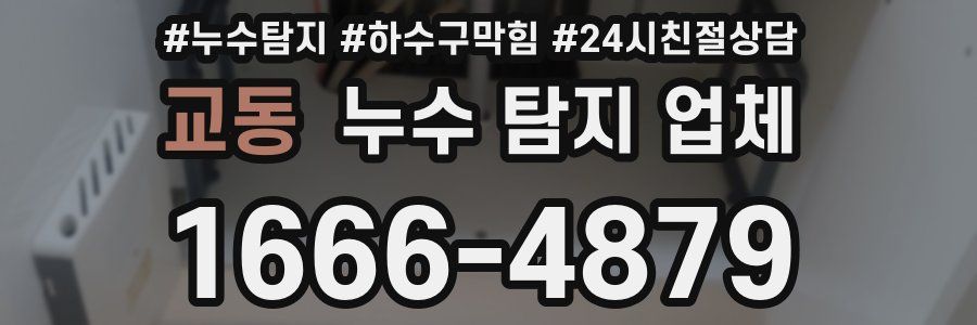 교동 누수 탐지 업체