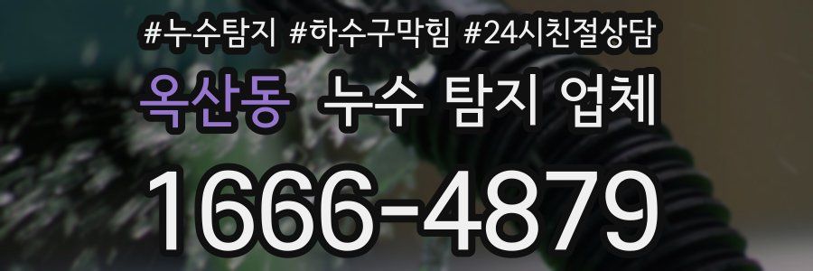 옥산동 누수 탐지 업체