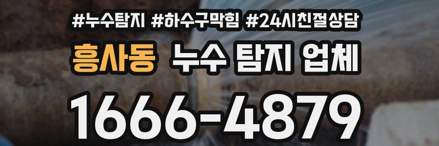 흥사동 누수 탐지 업체