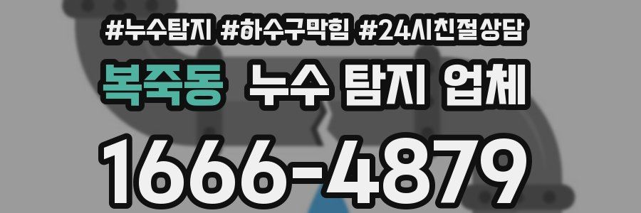 복죽동 누수 탐지 업체