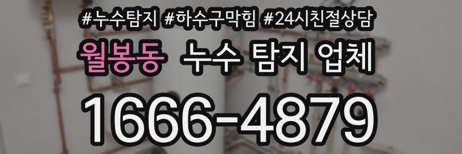 월봉동 누수 탐지 업체