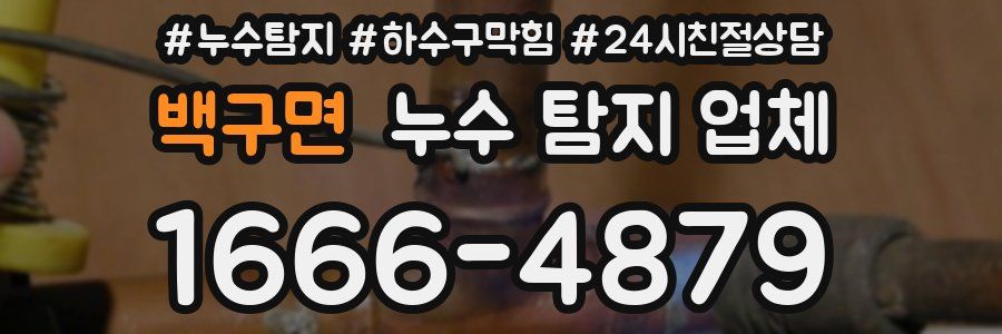 백구면 누수 탐지 업체