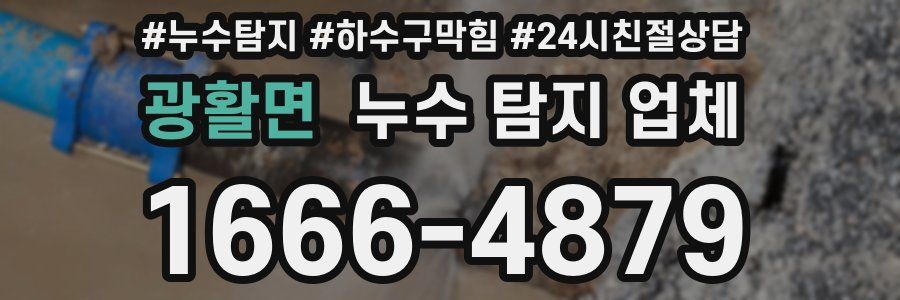 광활면 누수 탐지 업체