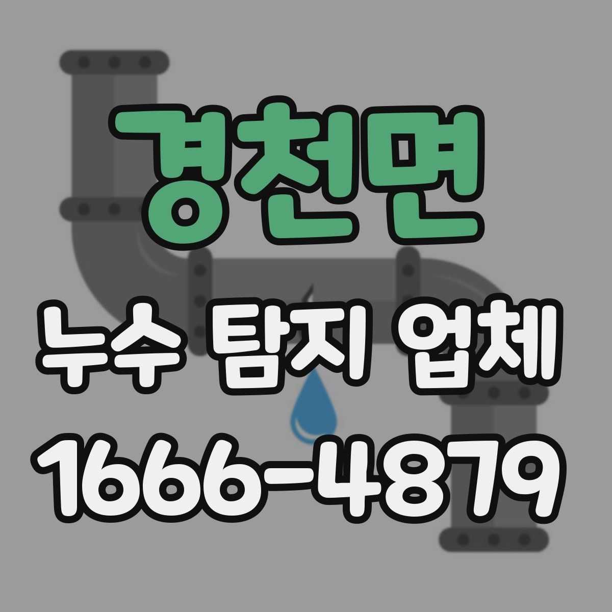 경천면 누수 탐지 업체