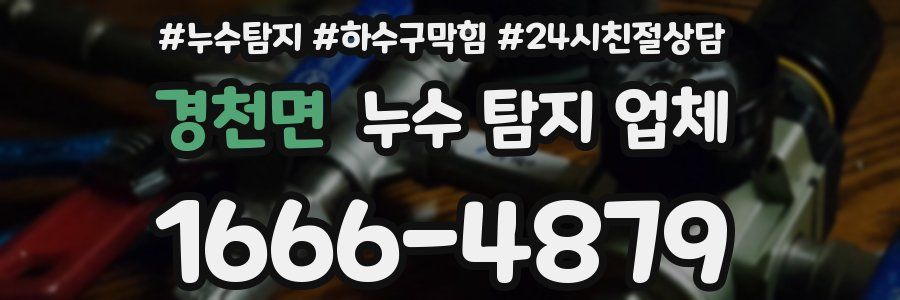 경천면 누수 탐지 업체