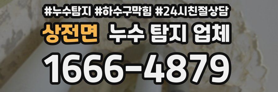 상전면 누수 탐지 업체