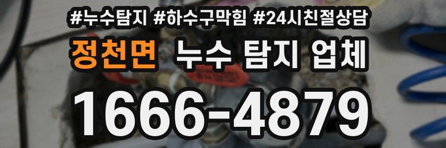 정천면 누수 탐지 업체