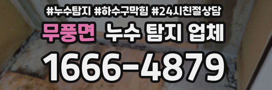 무풍면 누수 탐지 업체
