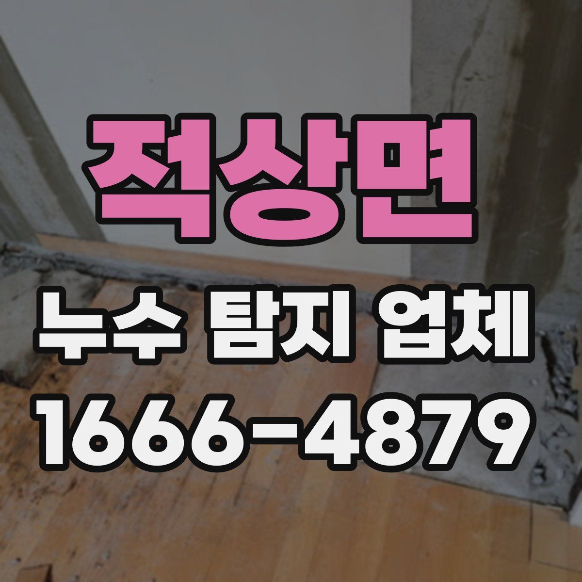 적상면 누수 탐지 업체