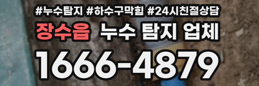 장수읍 누수 탐지 업체