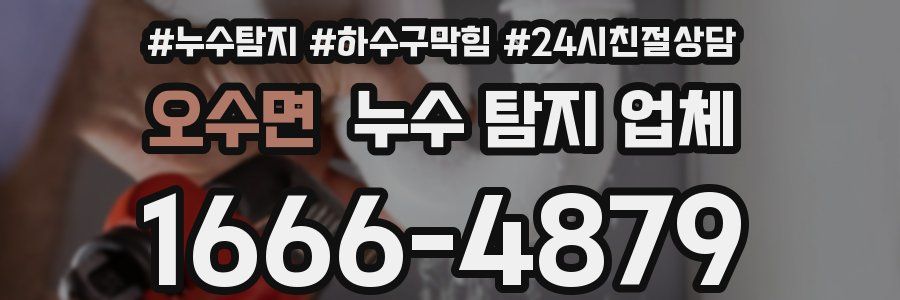 오수면 누수 탐지 업체