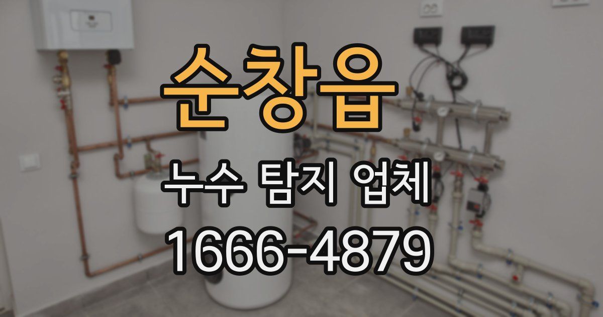 순창읍 누수 탐지 업체
