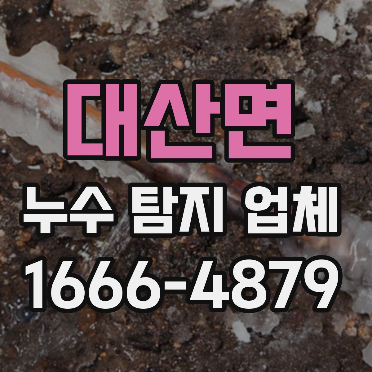 대산면 누수 탐지 업체