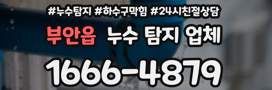 부안읍 누수 탐지 업체