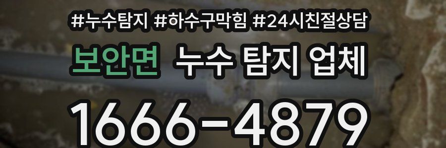 보안면 누수 탐지 업체