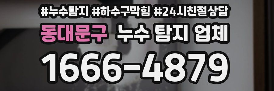 동대문구 누수 탐지 업체