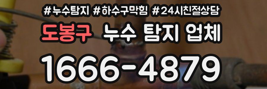 도봉구 누수 탐지 업체