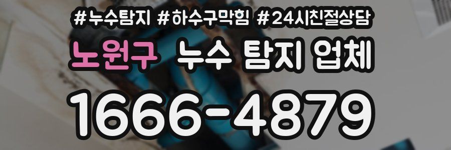 노원구 누수 탐지 업체