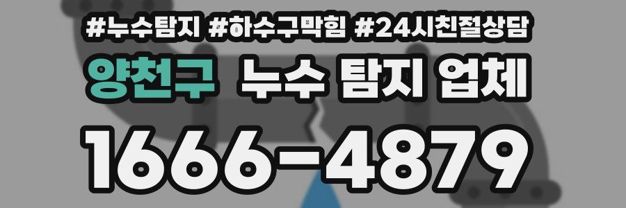 양천구 누수 탐지 업체