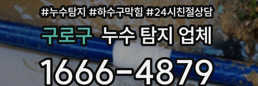 구로구 누수 탐지 업체