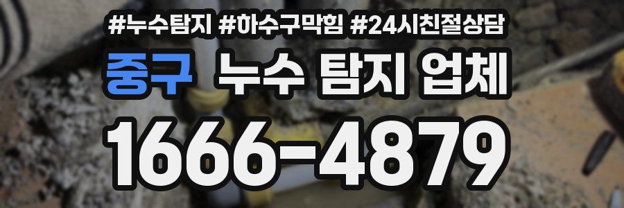 중구 누수 탐지 업체